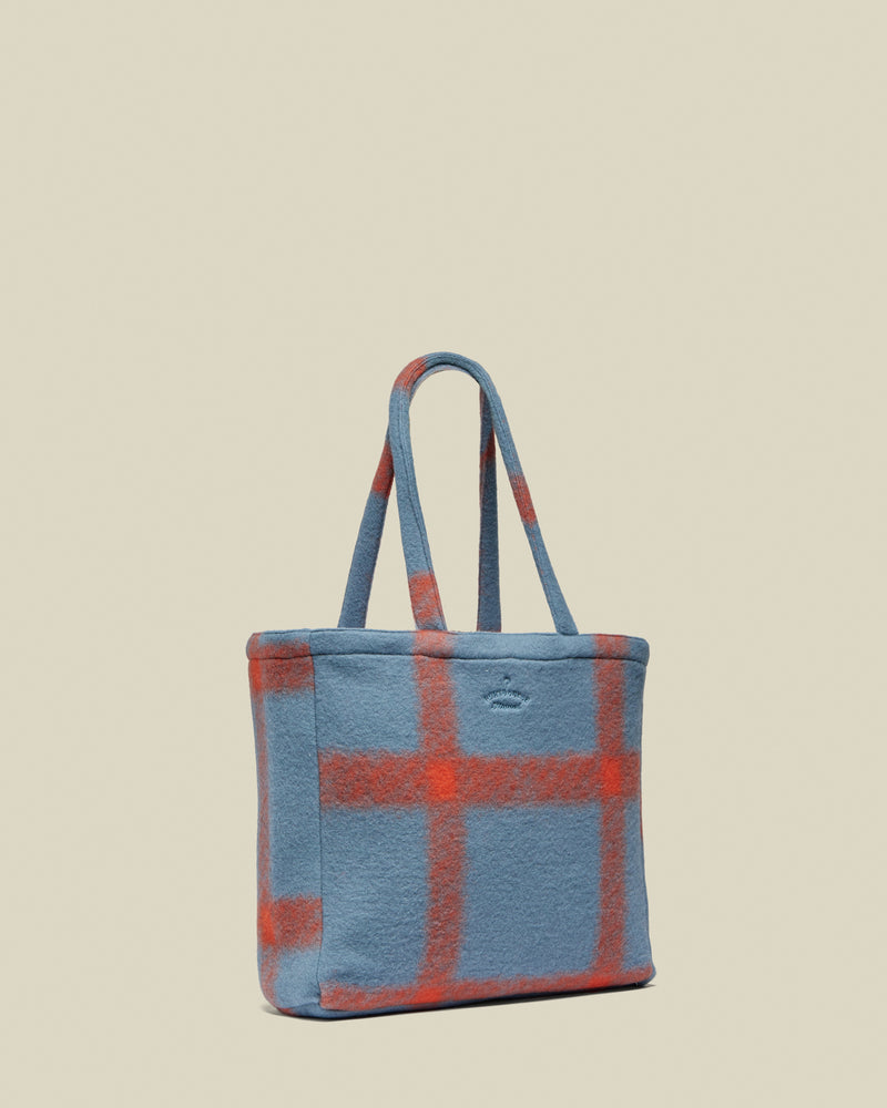 Blue plaid 2024 bag